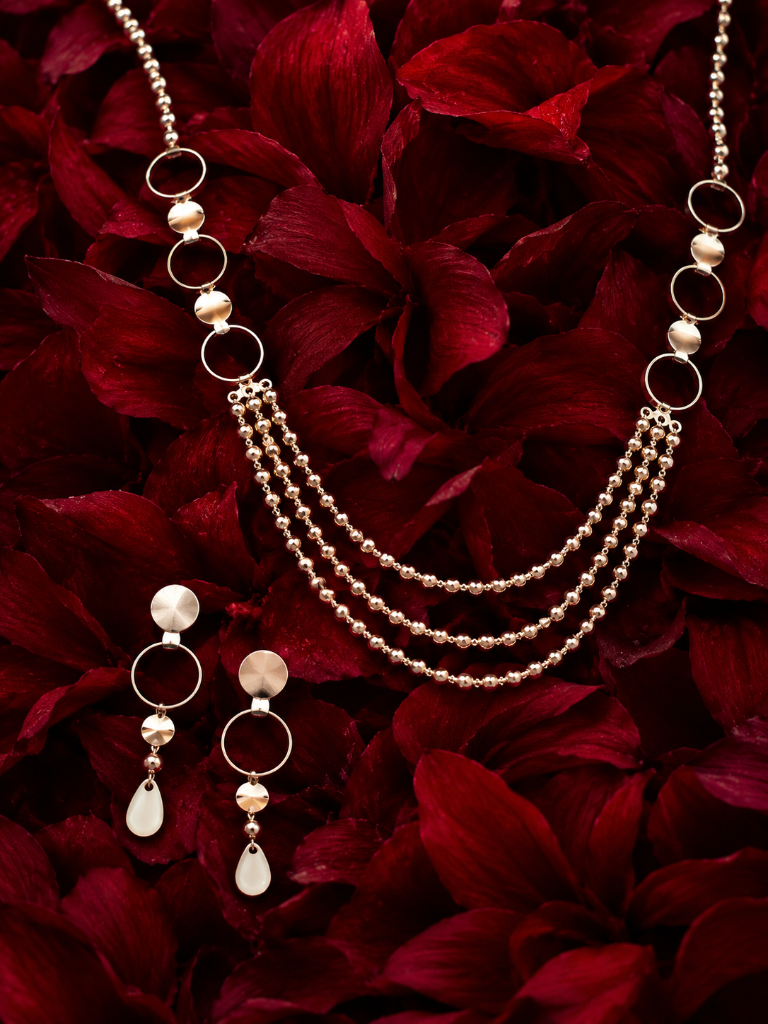 Gold Layered Necklace Set