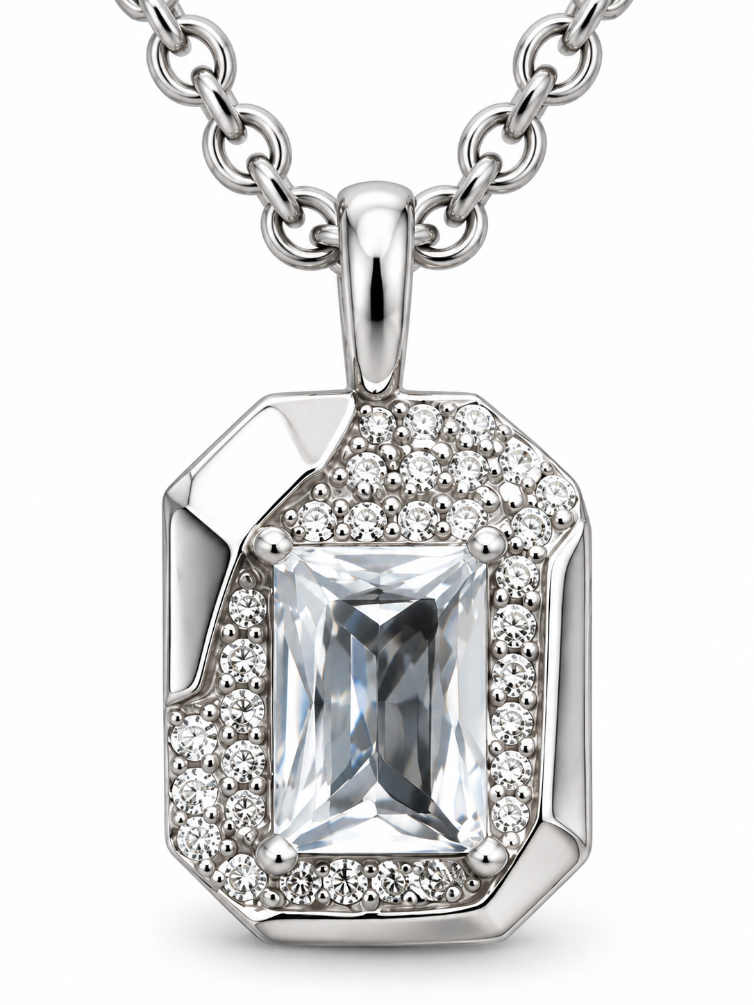 Contemporary 925 Silver Pendant