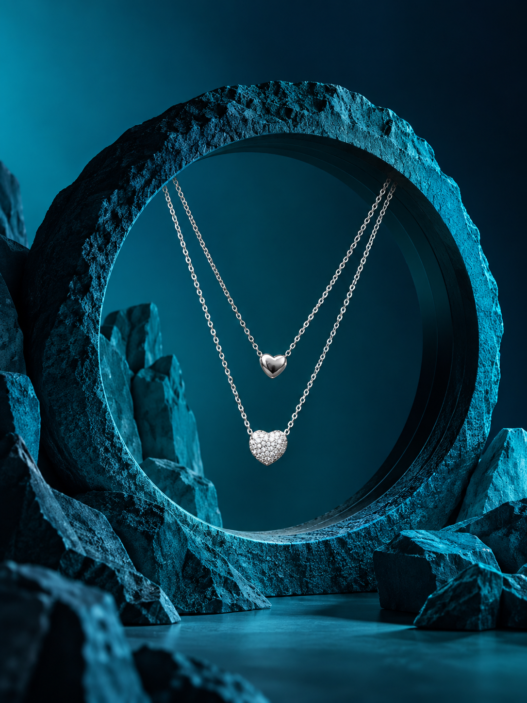 Silver Layered Pendant