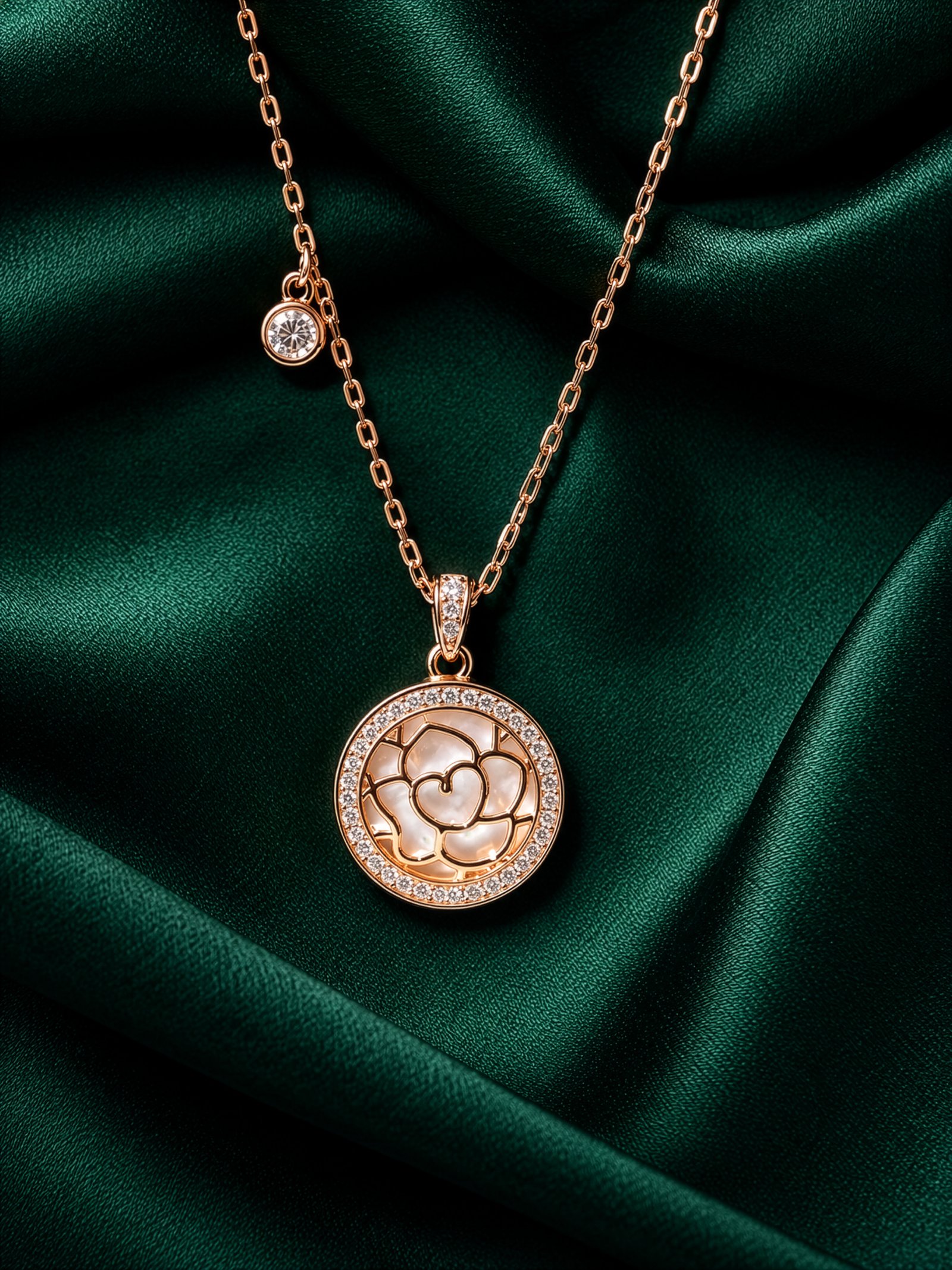 Graceful 925 Rose Gold Pendant