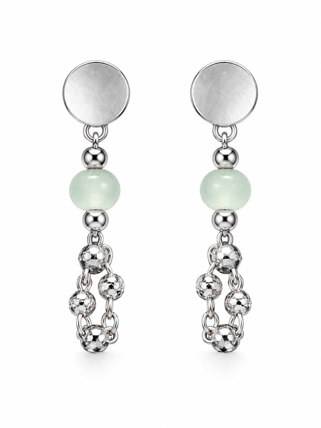 Green Stone Beaded Necklace Set view 4