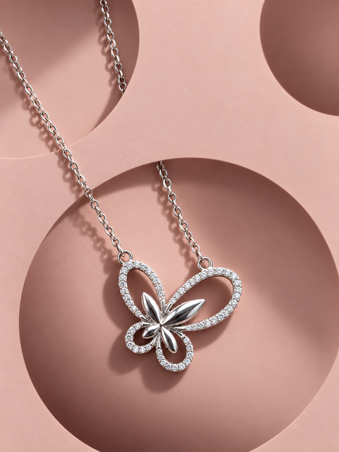 Elegant Heart Shaped Pendant Necklace